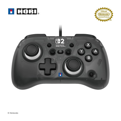 預購 HORI 有線控制器 TURBO 迷你版 For Nintendo Switch 2(NSX-222A)(透黑)